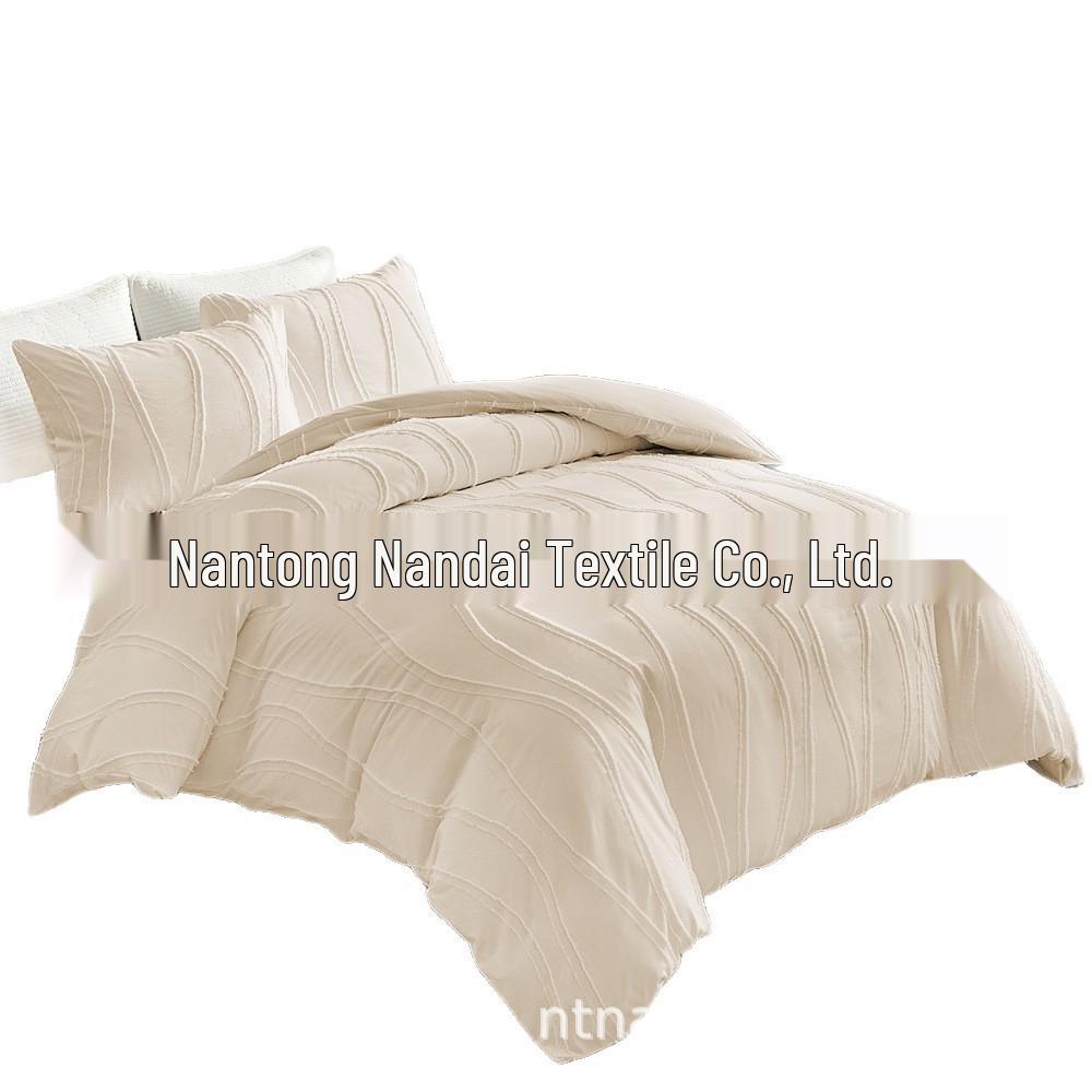 Nandi Solid Color Jacquard Bedding Single 135x200cm