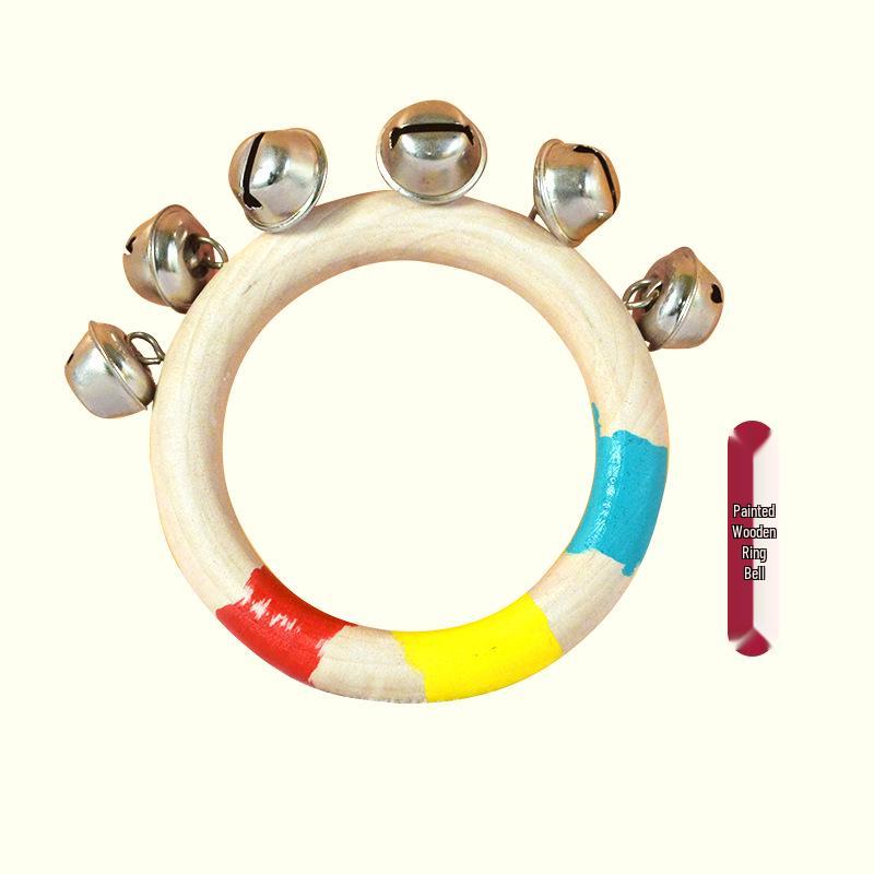 Children's Orff Percussion Instruments: Triangle, Castanets, Maracas, Tambourine, Wood Block, Cymbals