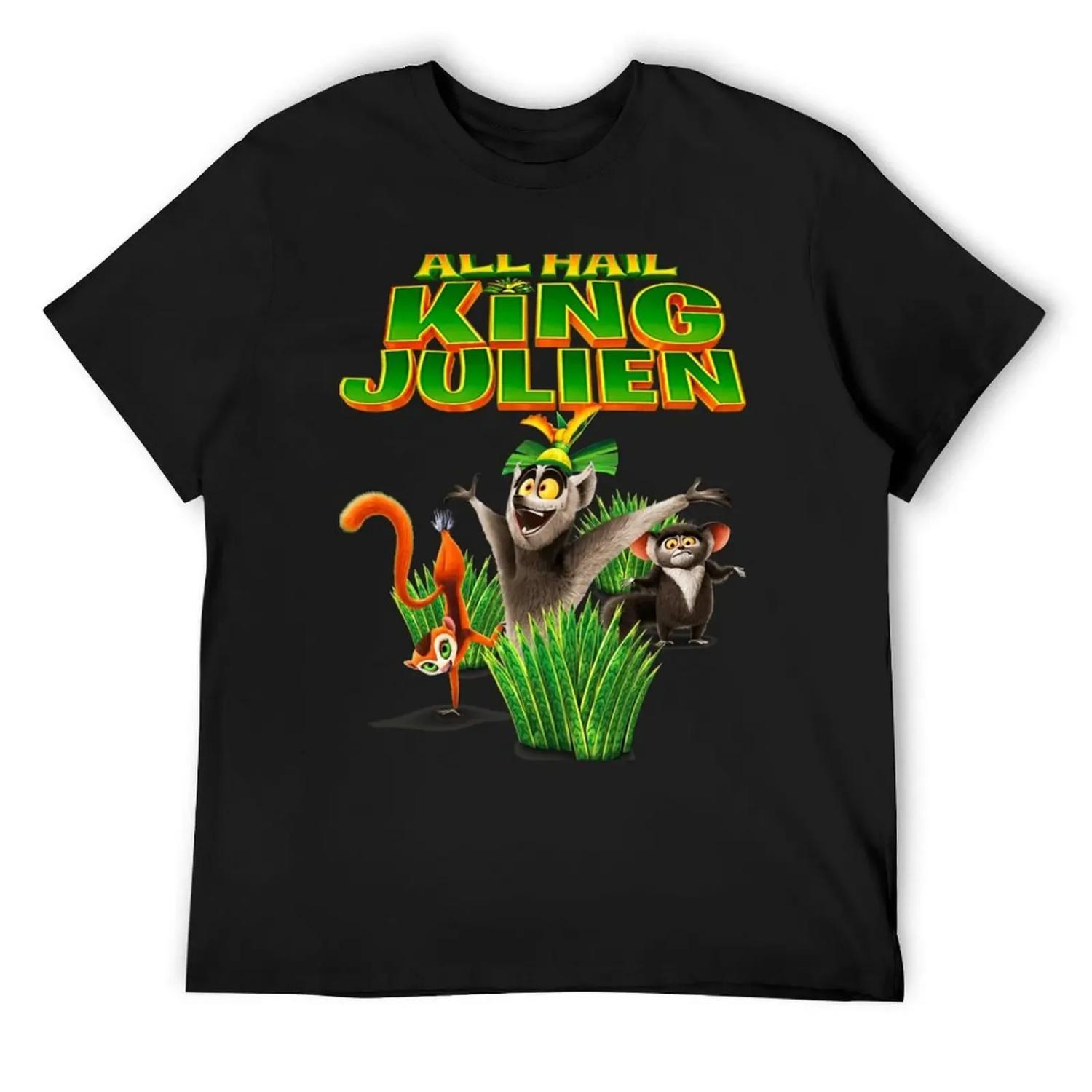 all hail king julien gift for fans all hail king julien crimson T-Shirt funny costumes t shirt men S