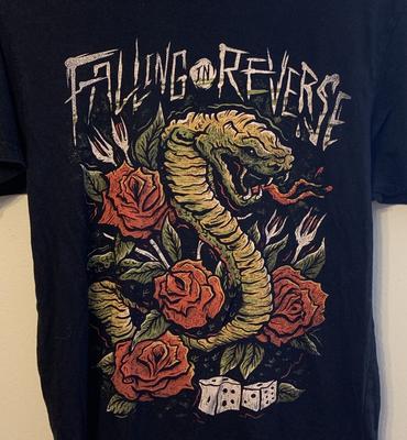 Vintage Falling In Reverse Band Cotton Black Cotton S-234XL Unisex Shirt BL451