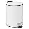 White Bathroom Waste Bin 3L Silent Closing
