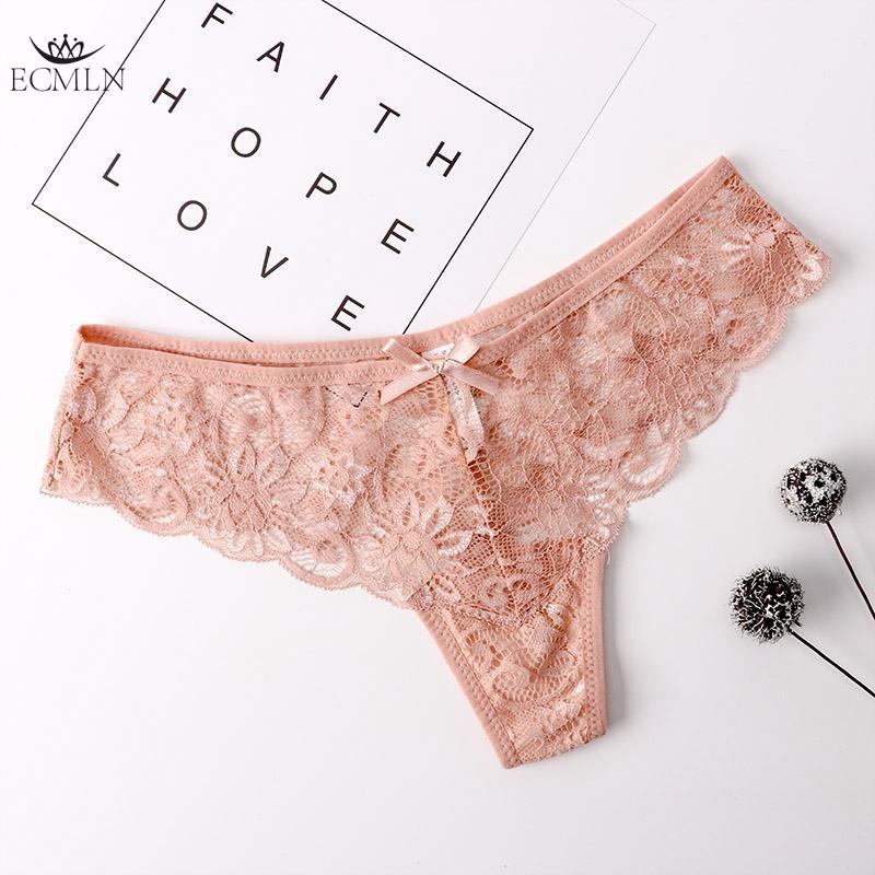 Women Low Waist Floral Briefs Solid Color Panties Women's Ladies Lingerie Underpants Thong