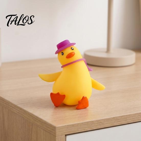 TPR Duck Toy Cartoon Stress Relief Toy, Squeezable Fidget Soft Decompression Stretch Sensory for Hand Exercise Relaxation