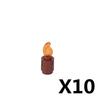 MOC Building Block Liquid Blood  Pool Milk Ice Cube Snowflakes Flame Candles Fire Campfire Accessories DIY Toy Model Bricks A041