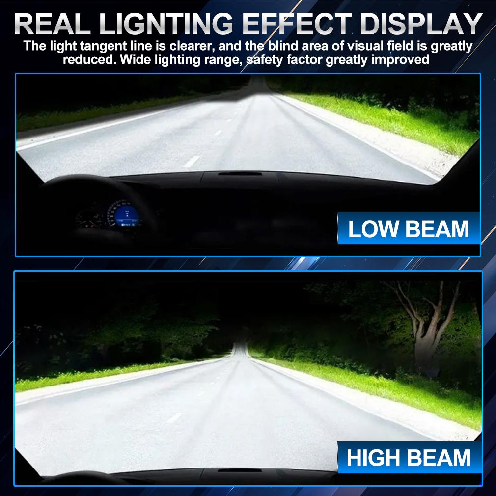 2Pcs H15 LED Headlight Bulbs High Power 6500K High Beam 90W 30000LM Turbo Headlamp DRL Driving Lamp 25W For Volkswagen BMW 12V