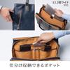 Hergestellt in Japan Business-Tasche Toyooka Sewing x Okayama Denim 12 Fächer 2WAY Wasserabweisend Freistehend Schwarz [Sanwa Direct] 200-BAG146BK