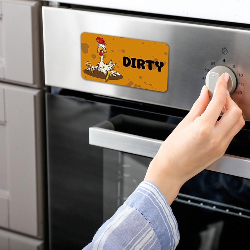 Clean Dirty Indicator Dishwasher Stickers Non-Scratch Dishwasher Sticker  Dishwasher Use