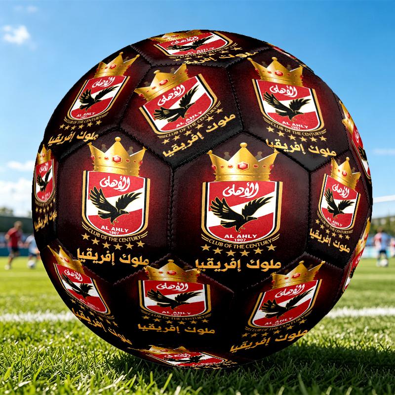 1pc Size 5 Football Club Design Soccer Ball - Anti-slip Football for Outdoor Sports Activities, Durable Ball for Game Play