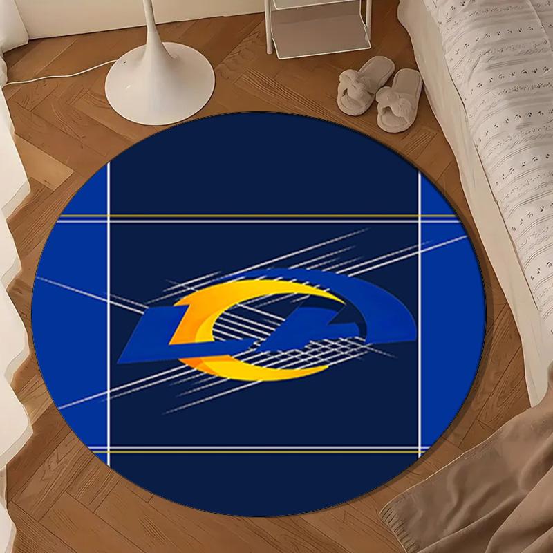 Angeles Rams Team  Round Mat, Anti-slip Circle Carpet Chair Rug For livingroom,Bedroom, Doormat Home Decor Gift Christmas Gifts