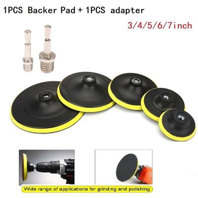 3-7 Inch Backing Pad Polishing Plate With 10/14mm Thread Adapter