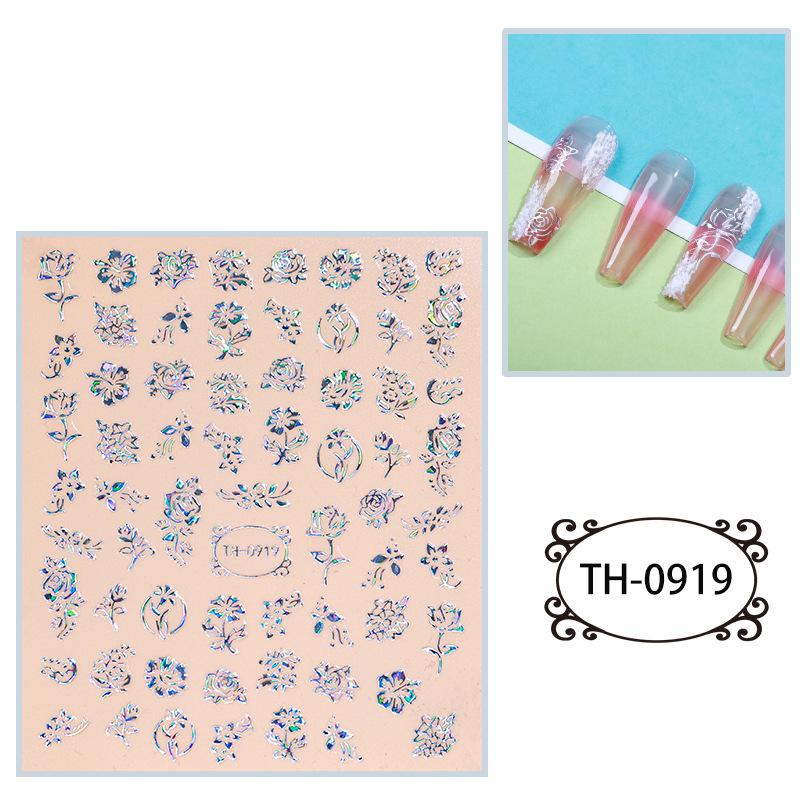 New Year Nail Art Stickers Bronzing Year of the Dragon Chinese Style Mahjong Cartoon Nail Stickers Decoration