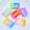 10 Stück Glitzernde, transparente und glänzende Cabochon-Verzierungen mit flacher Rückseite für Bastelarbeiten, Scrapbooking und DIY-Zubehör
