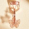 1pc Professional Eyelash Curler Glitter Butterfly Pattern Handle, Long Lasting, Eyelashes Longer Comfortable Grip, For Eyes, Eyelash Curler