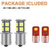 3Pcs White Interior Map Dome Light LED Bulbs Compatible 1987-1996 F-150White