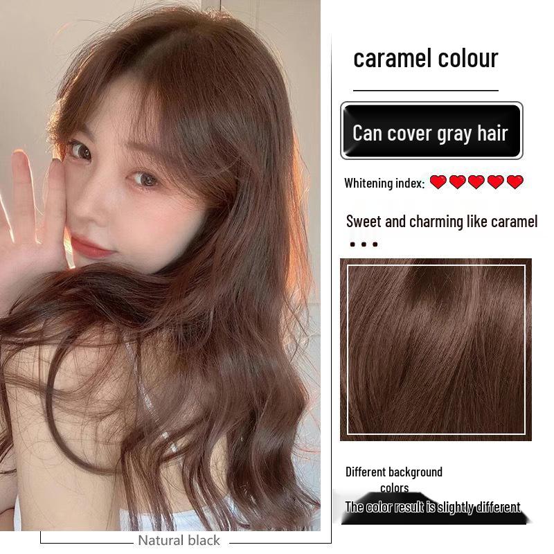 2026 Hair Dye Cream: Gray-Brown Linen, Black Tea Color, with Hair Care Benefits