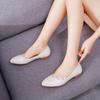  Fashion Woman Flat Lace Wedding Shoes Pointed Toe Flat White Women's Bridesmaid Shoe Lightweight Dance Shoes Sneaker