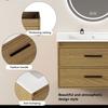 75cm Bathroom Cabinet Light Oak with Ample Storage Space - 2 Drawers