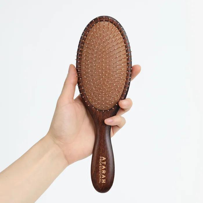 Atara Gold Pin Brush Cooling Scalp Massage AT-GPRB