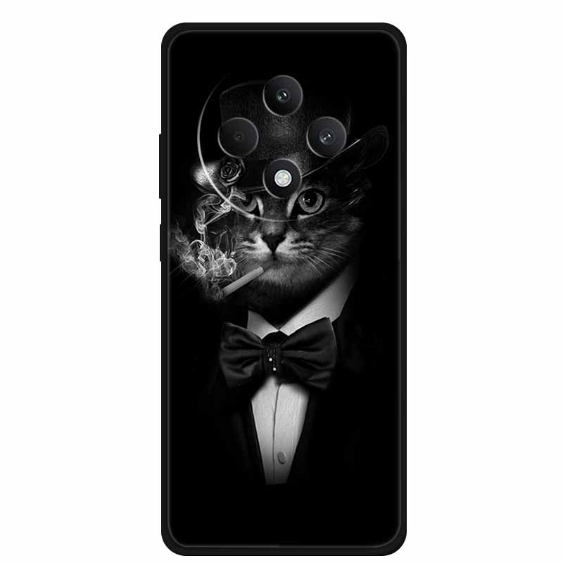 Soft Silicone Cover For Oppo Reno12 F 5G Case 12 F 4G Cartoon TPU Wolf Lion Phone Case For Oppo Reno12 FS Back Covers Capa Coque