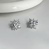 Shiny Crystal Zircon Flower Star Cuff Earrings Rhinestone No Piercing Geometric Clip Earring Simple Luxury Ear Clip Jewelry Gift