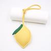 PU Leather PU Leather Hanger Fruit Bag Pendant Lovely Lemon Keychain  Bag Ornament