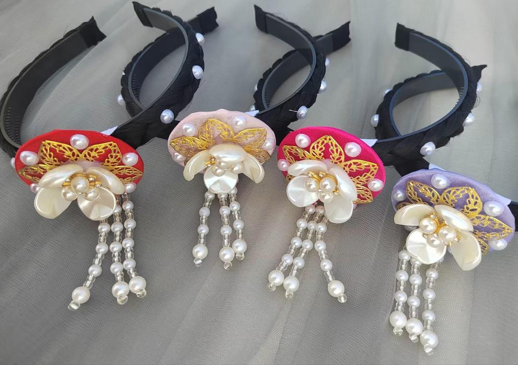 Yanji Princess Korean Ethnic Hair Accessories - Women's Hanbok Headdress & Hair Clips for Stage Performances