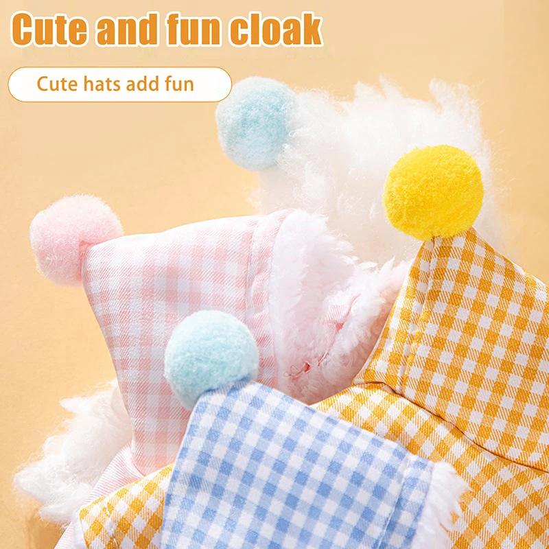 1XAutumn Winter Warm Bird Clothing Cute Colourful Cape Dress Up Protect Your Pet Parrot Comfortable Bird Clothing Outdoor Cloak