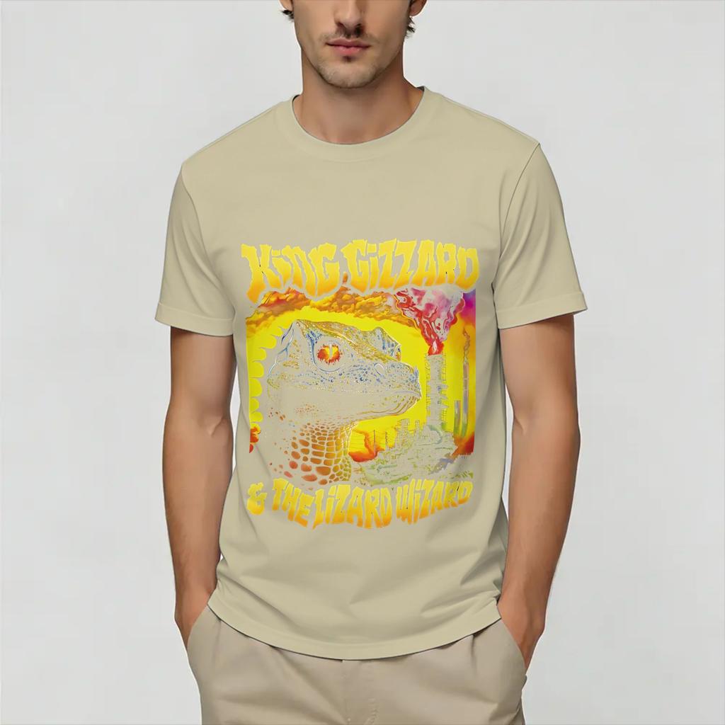Awesome King Gizzard And The Lizard wizard TShirts for Unisex Crewneck 100 T Shirts Short Sleeve Tee Shirt Unique Clothes