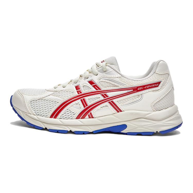 Asics Gel-Contana Gs Lightweight Sweat-Wicking Outdoor Fitness Running Shoes Kids Sneakers White Red 1014A371-101