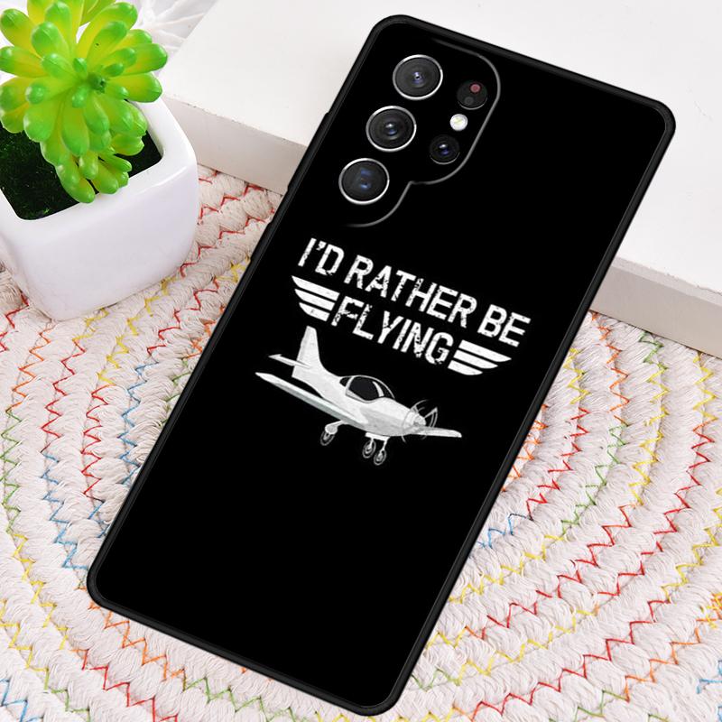 Airplane Pilot Phone Case for Samsung Galaxy Note 10 Pro S26 Ultra S23 S24 FE S25 S21 S22 PLUS Shockproof Cove