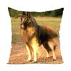 German Shepherd Dog Printing Polyester Pillowcase Home Sofa Office Chair Pillow Cover Decorative Cushion Cover 45X45Cm