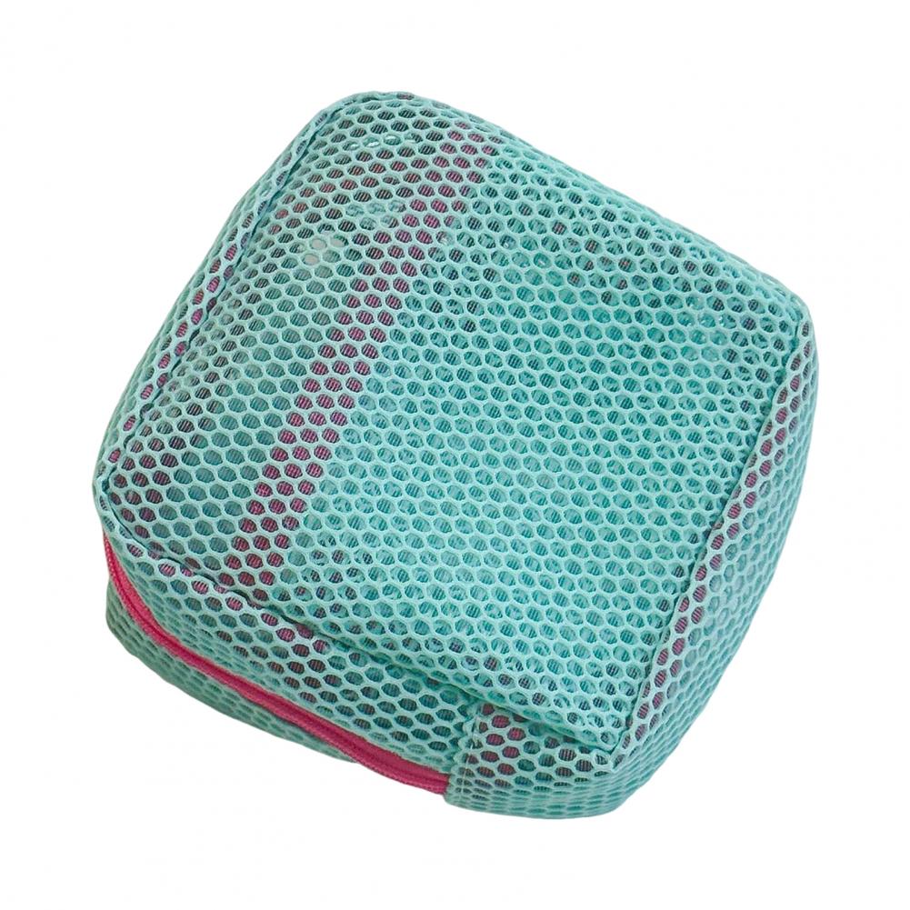 Storage Bag Portable Mesh Organizer Bag Colorful Mesh Storage Pouch Set with Zipper Closure Portable Cosmetic for Organization