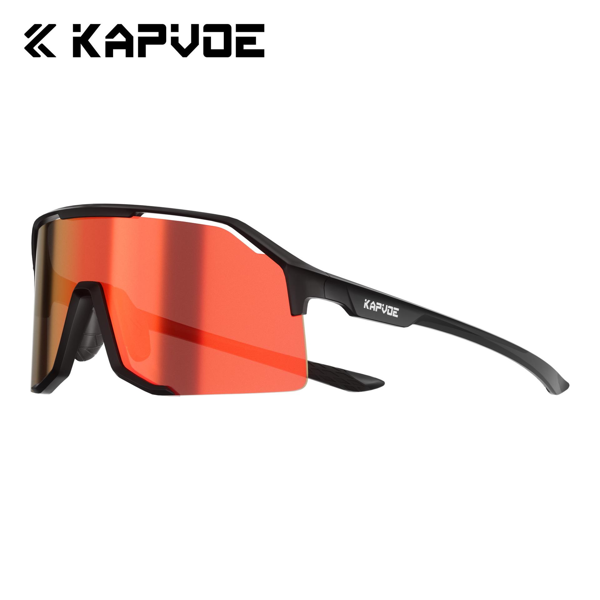 

Kapvoe Kapvoe Flying Bird Cycling Color-Changing Sports Glasses Marathon Running Glasses for Women Outdoor Windproof Mountaineering Glossy black frame+Dazzli