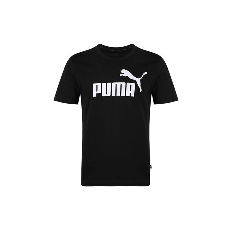 PUMA Athleisure Casual Sports Round Neck Short Sleeve Black Men s 844642-01 M