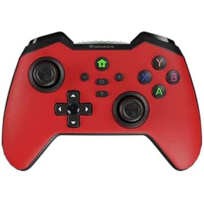 Manette de jeu - Genesis - Mangan 400 - Sans fil - Vibration réglable - Joysticks sensibles