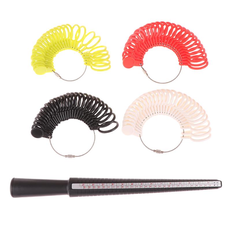 Jewellery Tools Ring Size Mandrel Stick Finger Gauge Ring Sizer Measuring Jewelry Tool Set Ring Size  Jewellery Tools