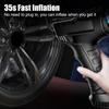 Car Tire Inflator Digital Display Car Air Compressor Portable 120W Inflatable Pump for Car Bicycle 75PSI With LED Light