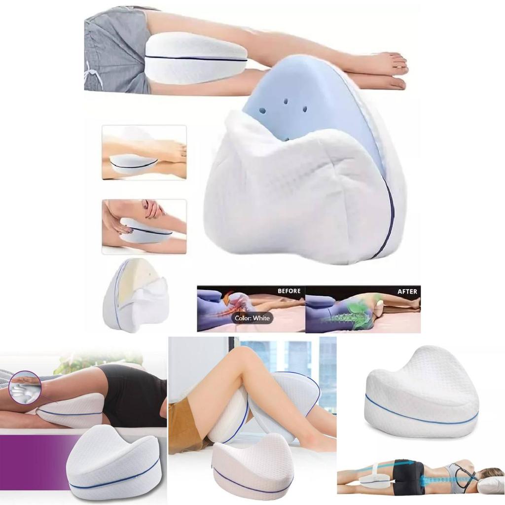 Cómoda Almohada para Piernas de Espuma Viscoelástica Para Durmientes de Lado Ideal Para el Embarazo y un Sueño Reparador
