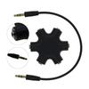 3.5mm Audio Splitter Adapter 1 Male To 5 Female Headphone Jack Distributor for Multiple Devices Audio Sharing Reverse Operation Splitter Compatible