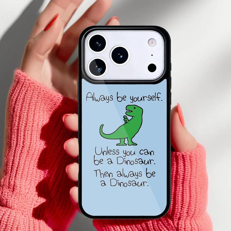 Cute Dinosaur Tea-Rex Phone Case for iPhone 17 16 15 14 13 Pro Max Back Cover for 12 11 Pro Coque