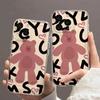 Ins Korean  Lovely Pink Bear Phone Case for IPhone 16 Pro Max 15 14 13 12 11 Pro Max 14 15 Plus Y2K Soft Anti Fall Phone Case
