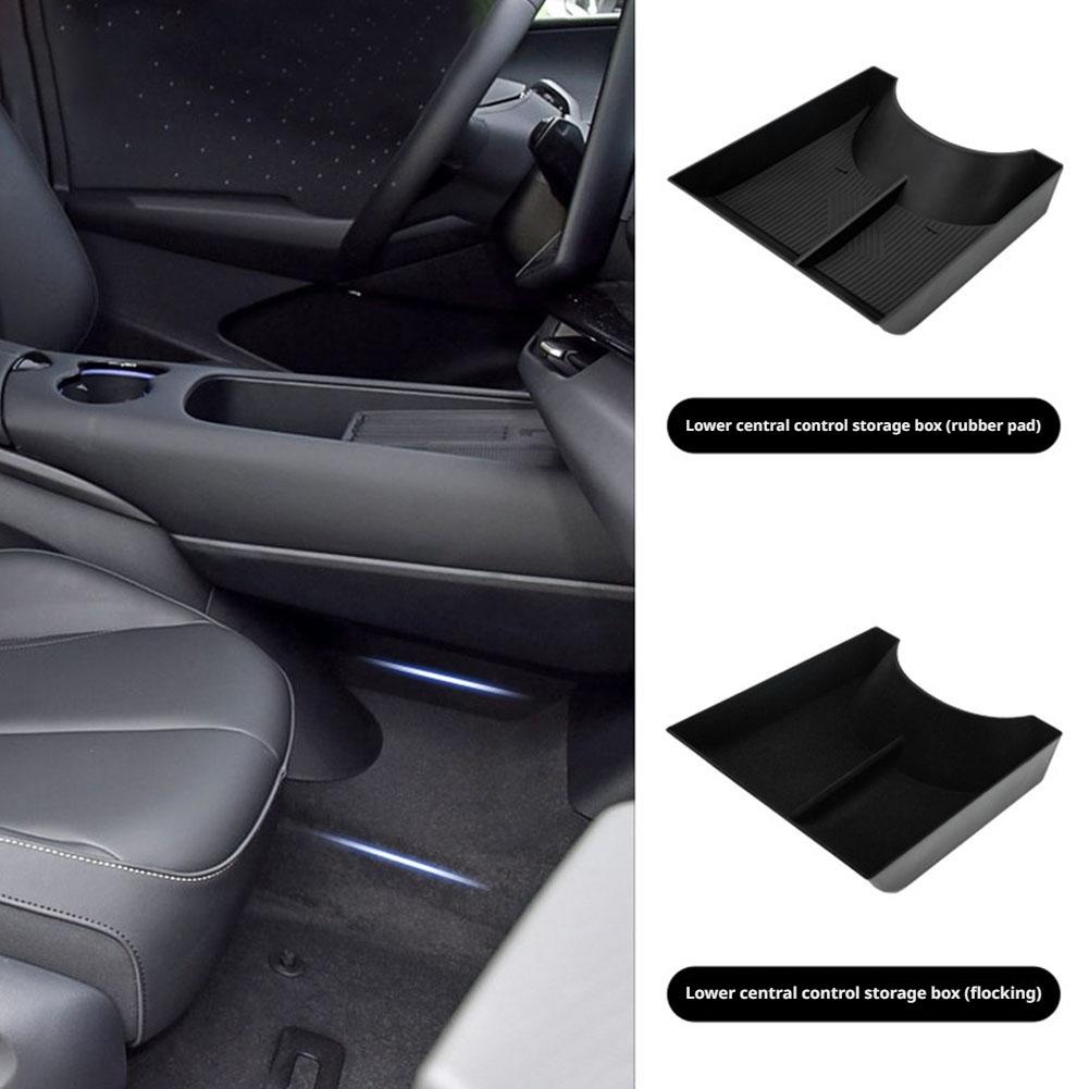 Car Armrest Storage Box Organizer Lower Center Console Storage Tray Car Interior Accessories For Volkswagen