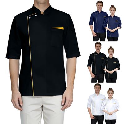 Unisex Cardigan ,Button Short,Sleeved Chef Uniform