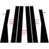 6Pcs Car Door Window Pillar Post Side Cover Molding Trim Stickers for Jeep Grand Cherokee 2011-2019 2020 2021 Black