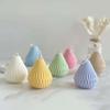 1pc-Geometric Pear Shaped Candle Silicone Mold Diy Handmade Soap Aromatherapy Gypsum Epoxy Resin Making Tools Home Holiday Gifts