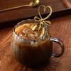 400ml Kaffekopper i høyt borosilikatglass Kreativ stripet krus Frokost Melkeglass Vannkopp Gresskarkopper Hjemmekontor Drikkeglass