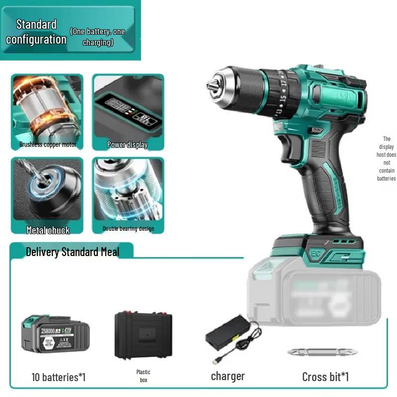 OLOEY 186N Brushless Cordless Drill CN Plug (adapter Included)