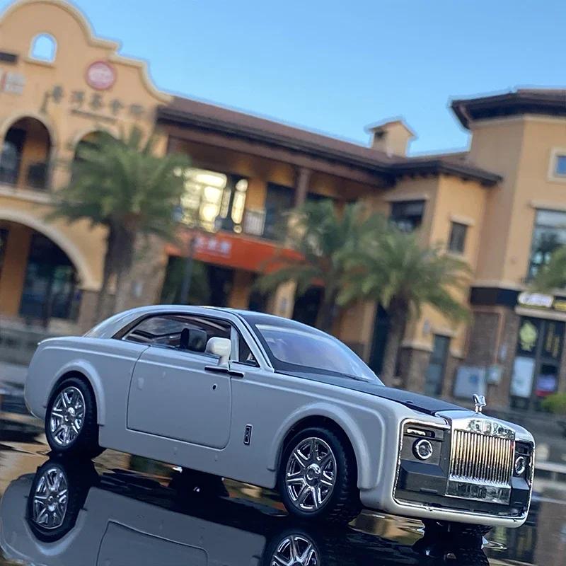 1:24 Rolls-Royce Sweptail Modelo de Carro de Liga Diecasts e Veículo de Brinquedo Metal Modelo de Carro de Brinquedo Coleção Simulação Som Luz Presente para Crianças