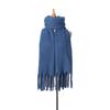 Solid color thickened lengthened scarf women's autumn and winter new Korean version winter student versatile shawl scarf pink