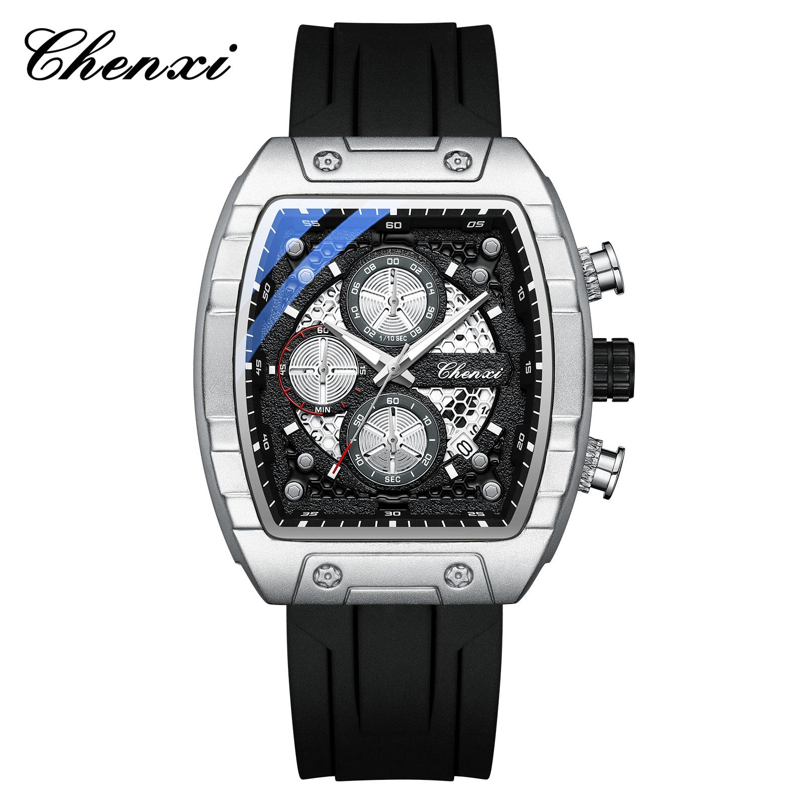 CHENXI 941 Fashion Men s Multifunction Quartz Watch Luminous Chronograph Calendar Sports Waterproof Casual Watches for Man